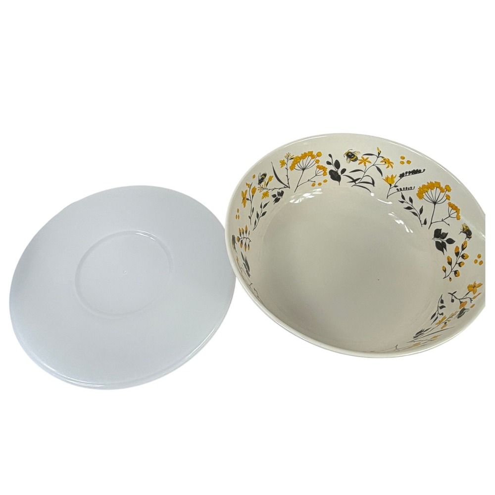 Bumblebee Wildflower Nesting Mixing Bowls Member's Mark Set/3 with Lids Picnic - Picture 13 of 16